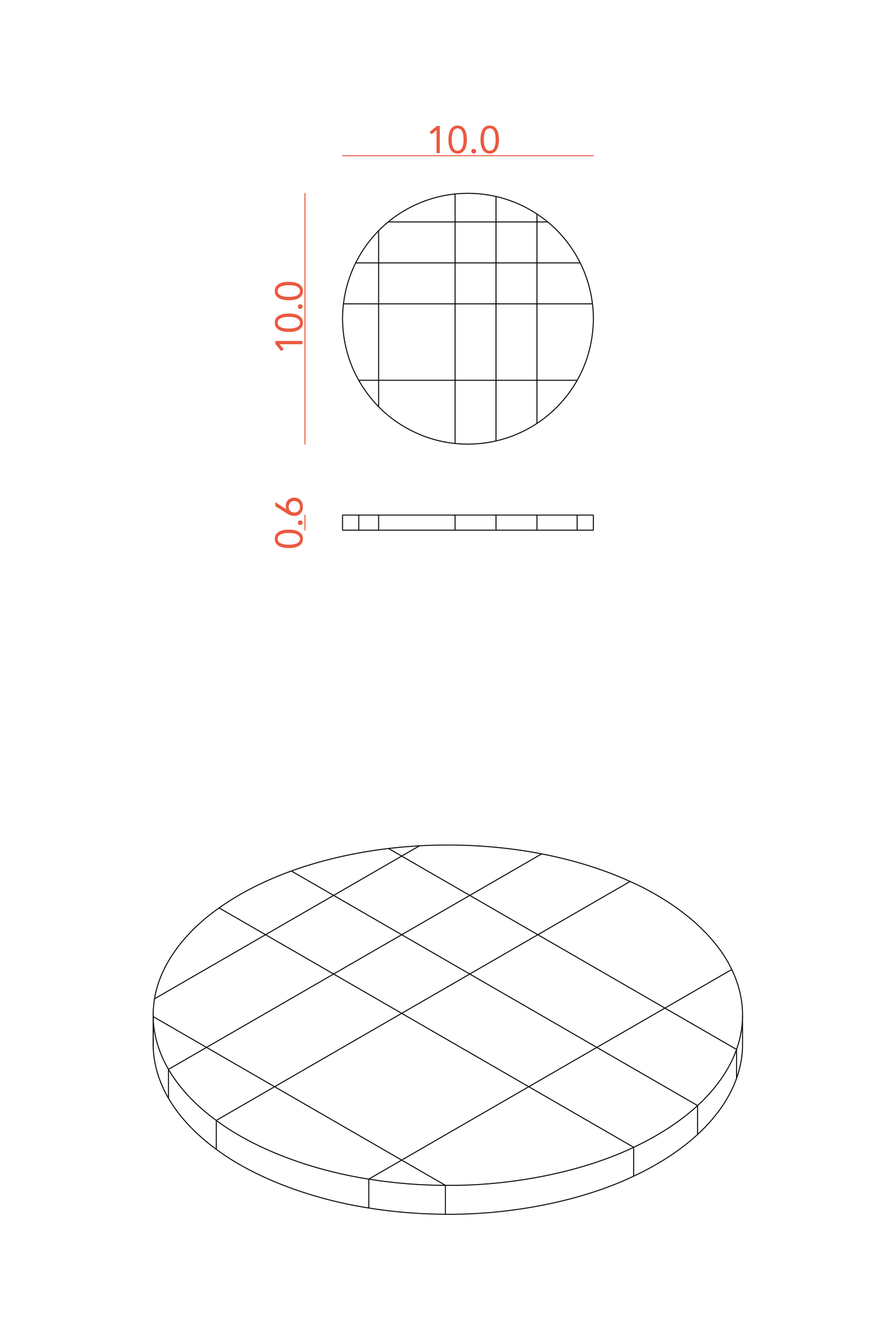Set di 2 sottobicchieri 