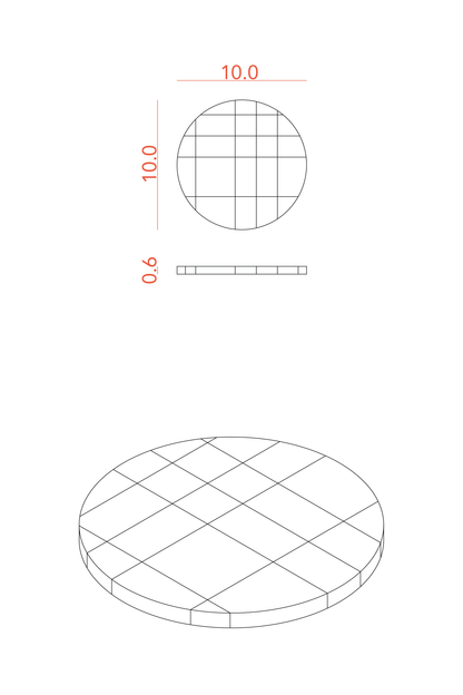 Set di 2 sottobicchieri 