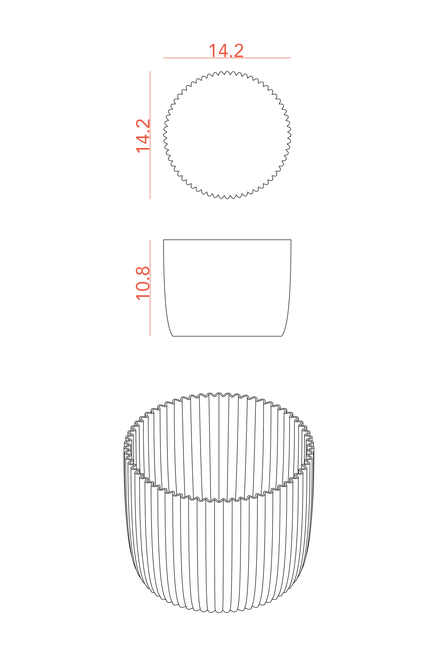 Pflanzentopf PUNTO, Ø 10 cm