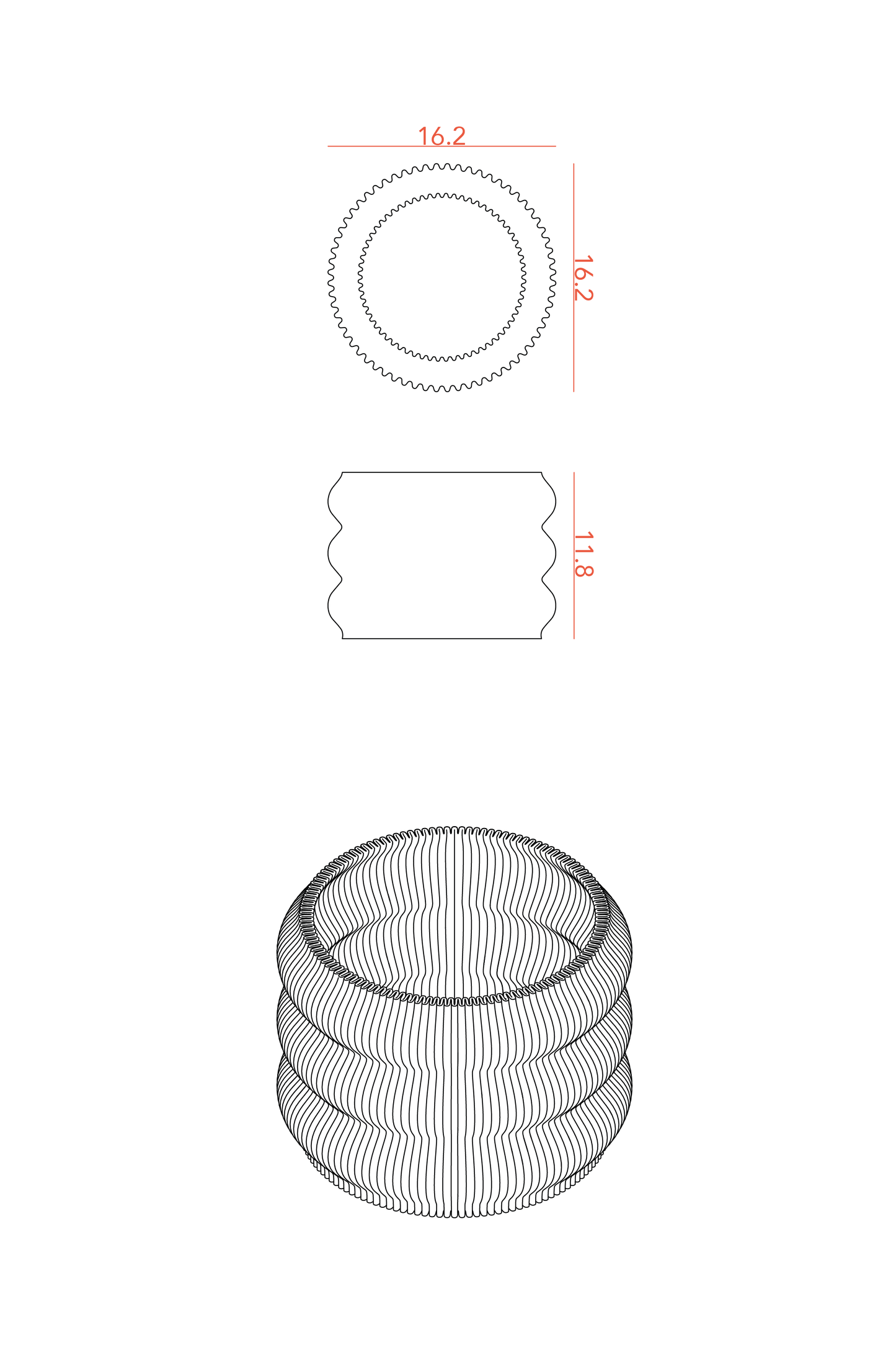 Vaso per piante TORO, Ø 12.5 cm
